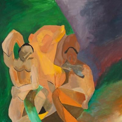 painting of a people