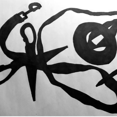 Drawing of a silhouette