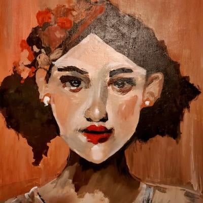 painting of a woman