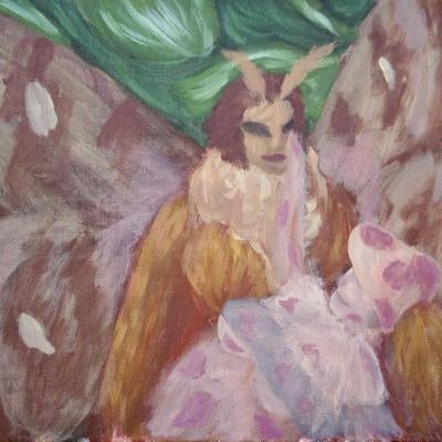 Painting of a moth man
