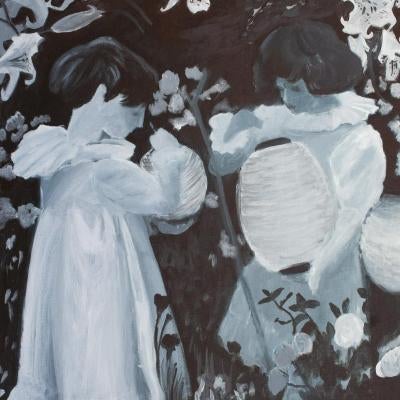 painting of two children