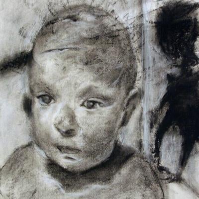 drawing of a baby