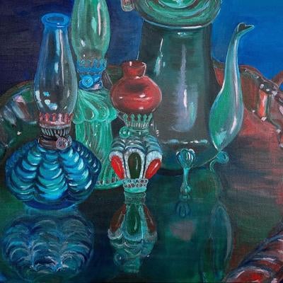 Painting of glasses
