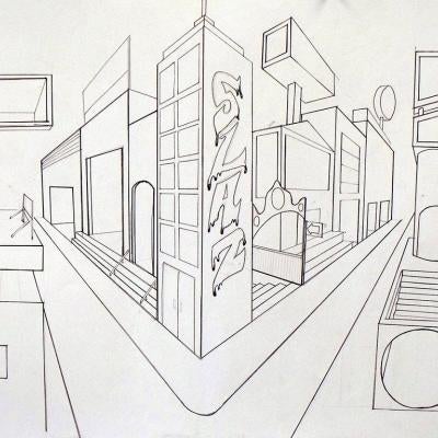 drawing of 3d lines