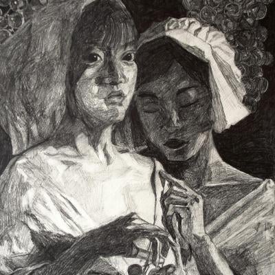 Drawing of two women