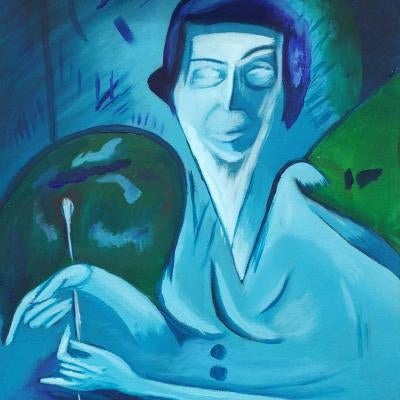 painting of a woman