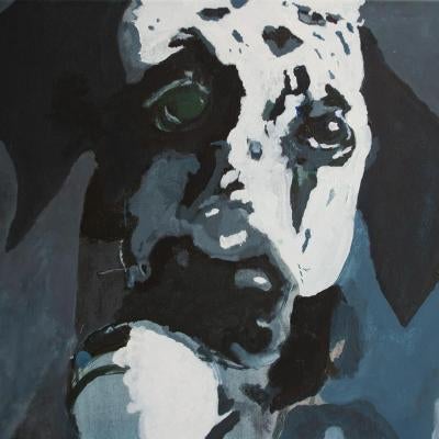 painting of a Dalmatian dog