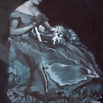 acrylic mixed grisaille assignment