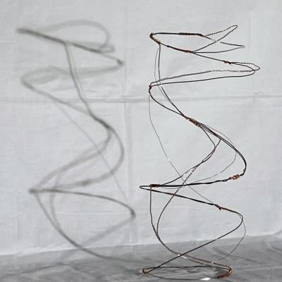 photo of a wire sculpture