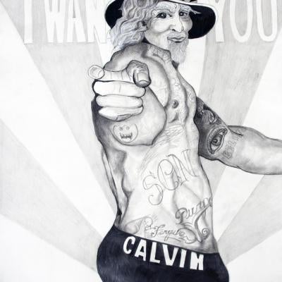 drawing of uncle sam in underwear