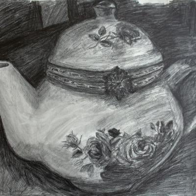 Drawing of a tea pot