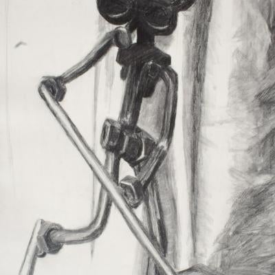 Drawing of a robot figure