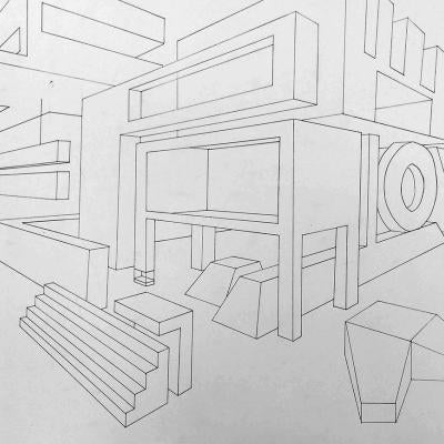 drawing of 3d shapes