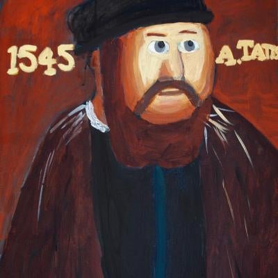 Painting of a man with a beard