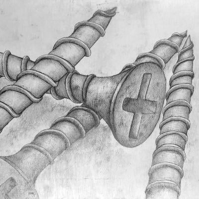 drawing of 3d screws