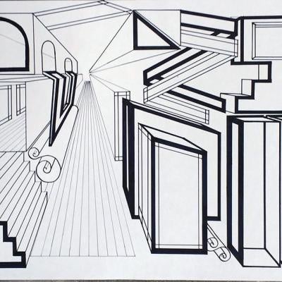 drawing of 3d shapes