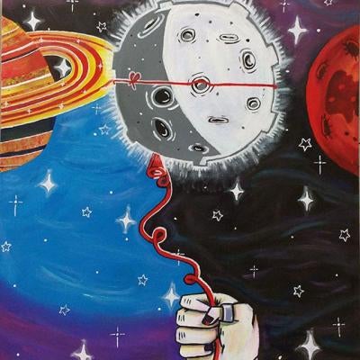 painting of planets