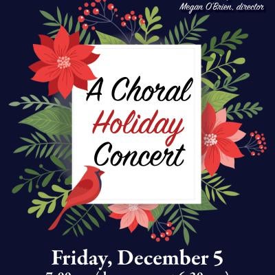 Join the AWC's Choirs, Kofa high school choir, member of the AWC Chamber String Ensemble and special guest Grace Marceau for a holiday celebration through music. The event will take place at Trinity United Methodist Church on December 5. Door open at 6:30pm