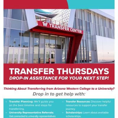 Transfer Thursdays - Walk ins from 9AM - 4PM