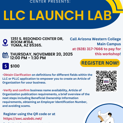 Flyer with QR Code to Register!
