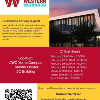 Flyer - Advising Hours for NAU-Yuma Students.jpg
