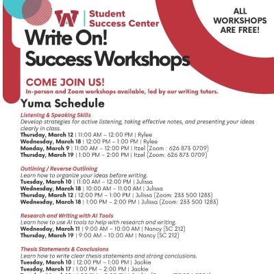 Yuma - Write On! Success Workshops
