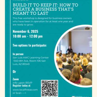 Flyer with QR Code to Register