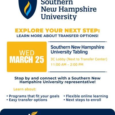 Southern New Hampshire University Tabling (SNHU)