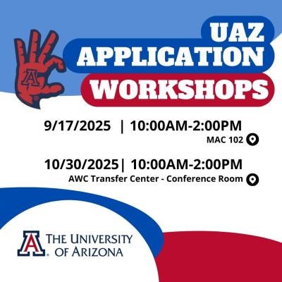 UAZ APPLICATION WORKSHOPS FALL 2025