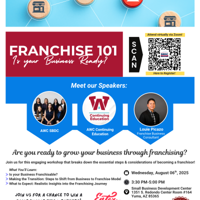 WORKSHOP Franchise 101 Is your Business Ready LOCATION AWC RTC Center DATE August 6 2025.png