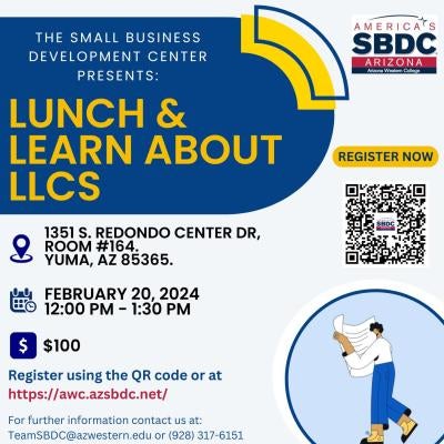 Flyer with QR Code to Register