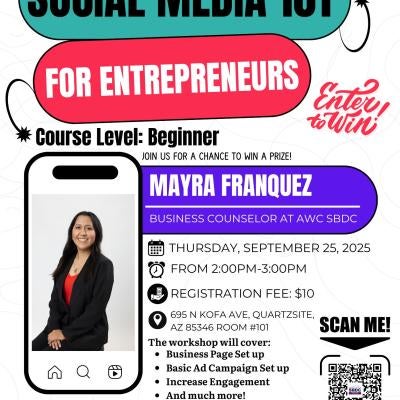 Flyer with QR Code to Register!