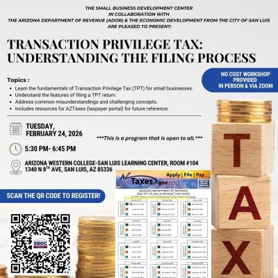 Flyer with QR Code to Register!