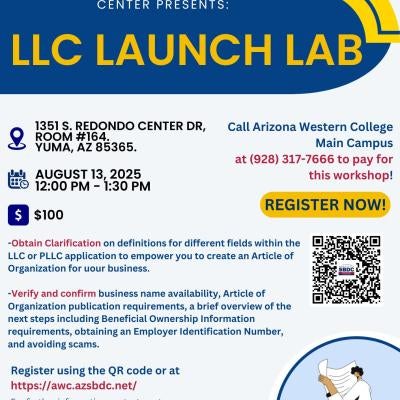 Flyer with QR Code to Register!