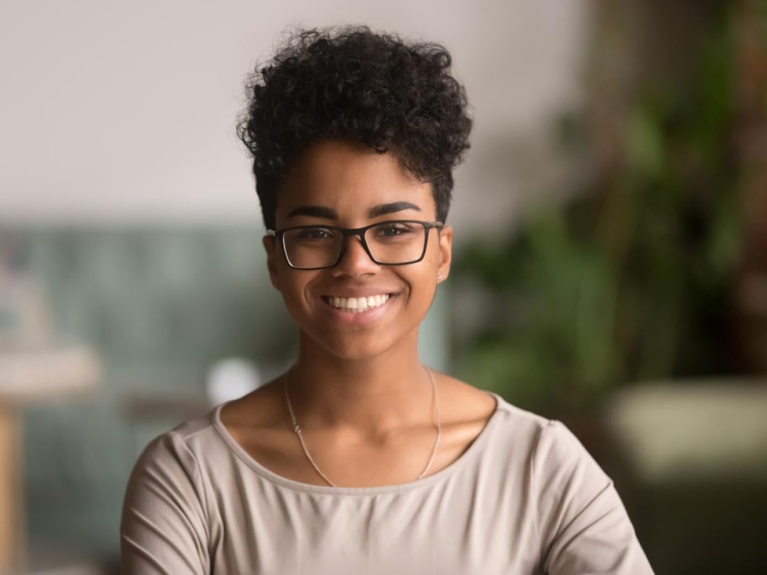 Young woman smiling