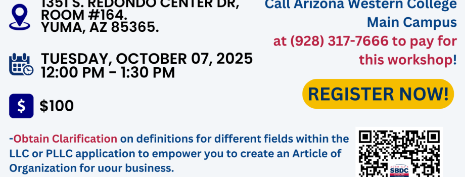 Flyer with QR Code to Register!