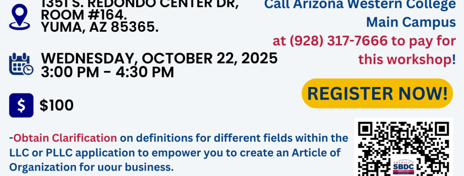 Flyer with QR Code to Register!
