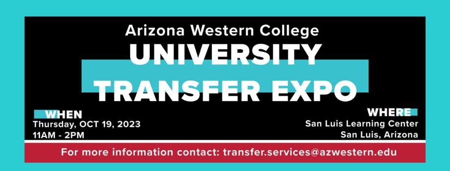 University Transfer Expo Banner