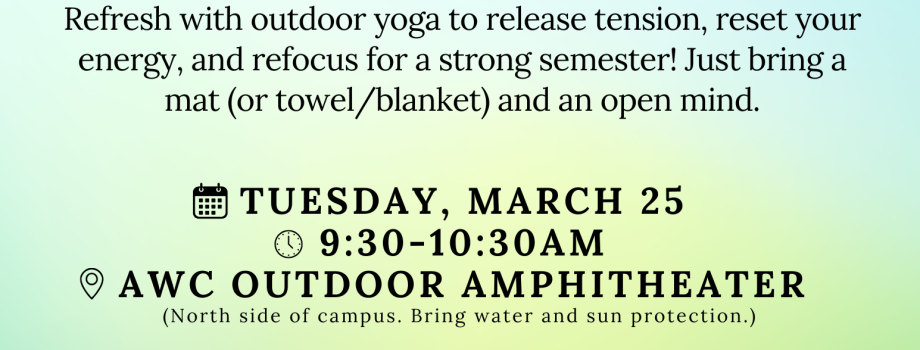 🌿 De-Stress & Refresh: Yoga for a Strong Semester