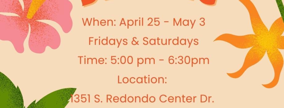 Join our Hula Dancing workshop on April 25 - May 3, from 5:00pm - 6:30pm for just $65. Scan the QR code to register.