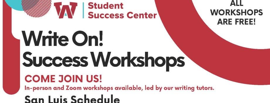San Luis - Write On! Success Workshops