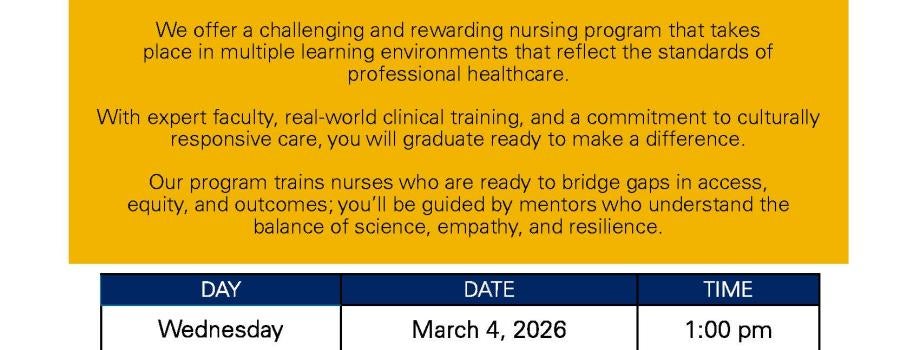 NAU Nursing Info Sessions