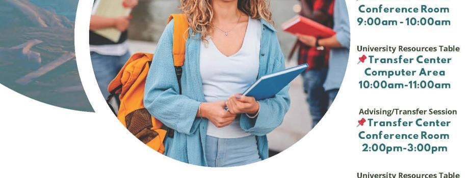 Psychology / Sociology Transfer Session. Located at the Transfer Center (Building 3C next to Starbucks) October 8th, from 9 AM - 10 AM,  2 PM to 3 PM