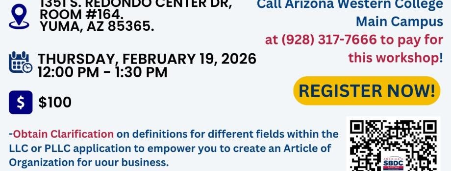 Flyer with QR Code to Register!