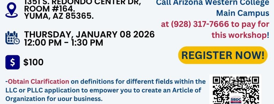 Flyer with QR Code to Register!