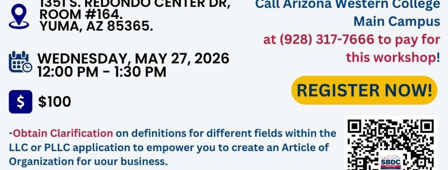 Flyer with QR Code to Register!