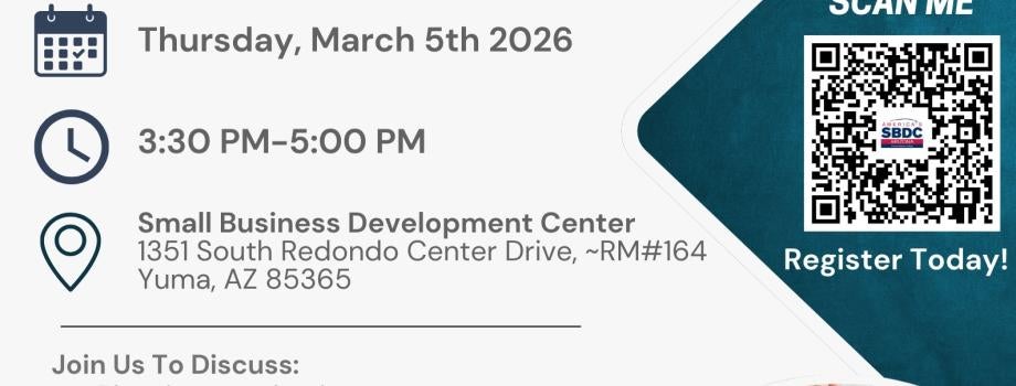 Flyer with QR Code to Register!