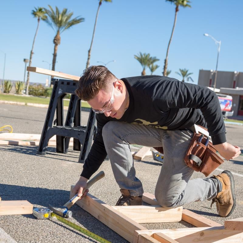 Carpentry Student