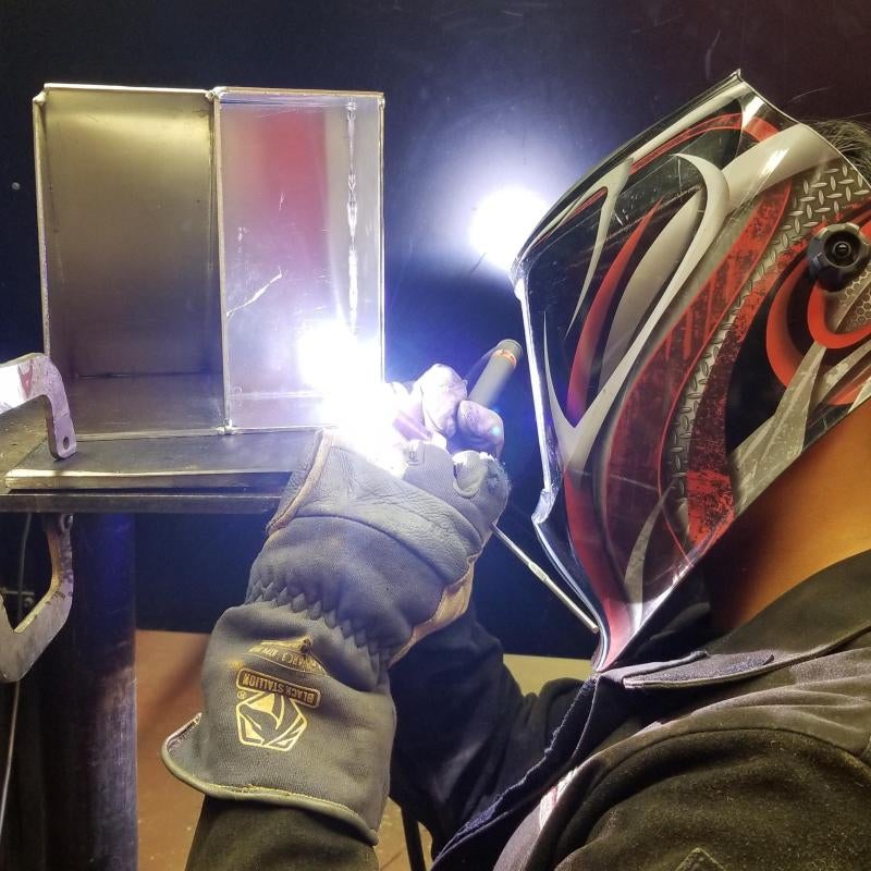 Welding Student