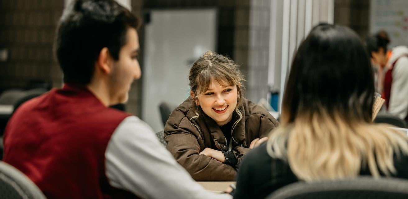 Student in Student Success Center